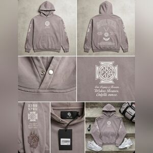 NWT Darc Sport Our Lineage Pierce Hoodie Pale Gray Sz M Limited Edition